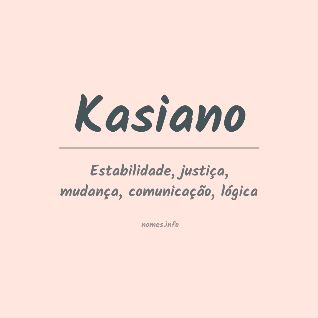 Significado do nome Kasiano