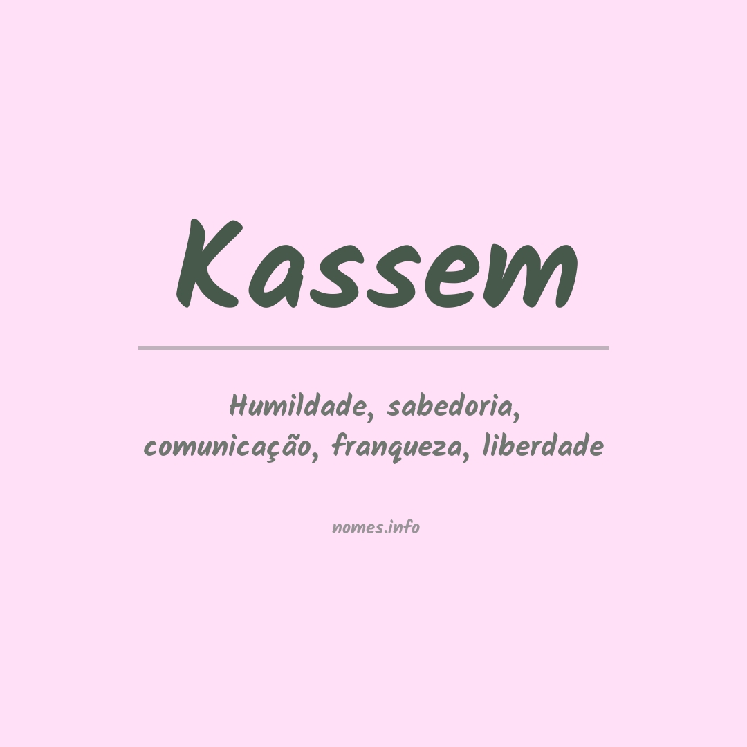 Significado do nome Kassem