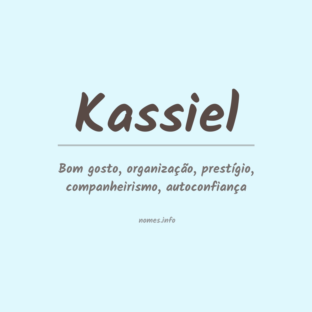 Significado do nome Kassiel