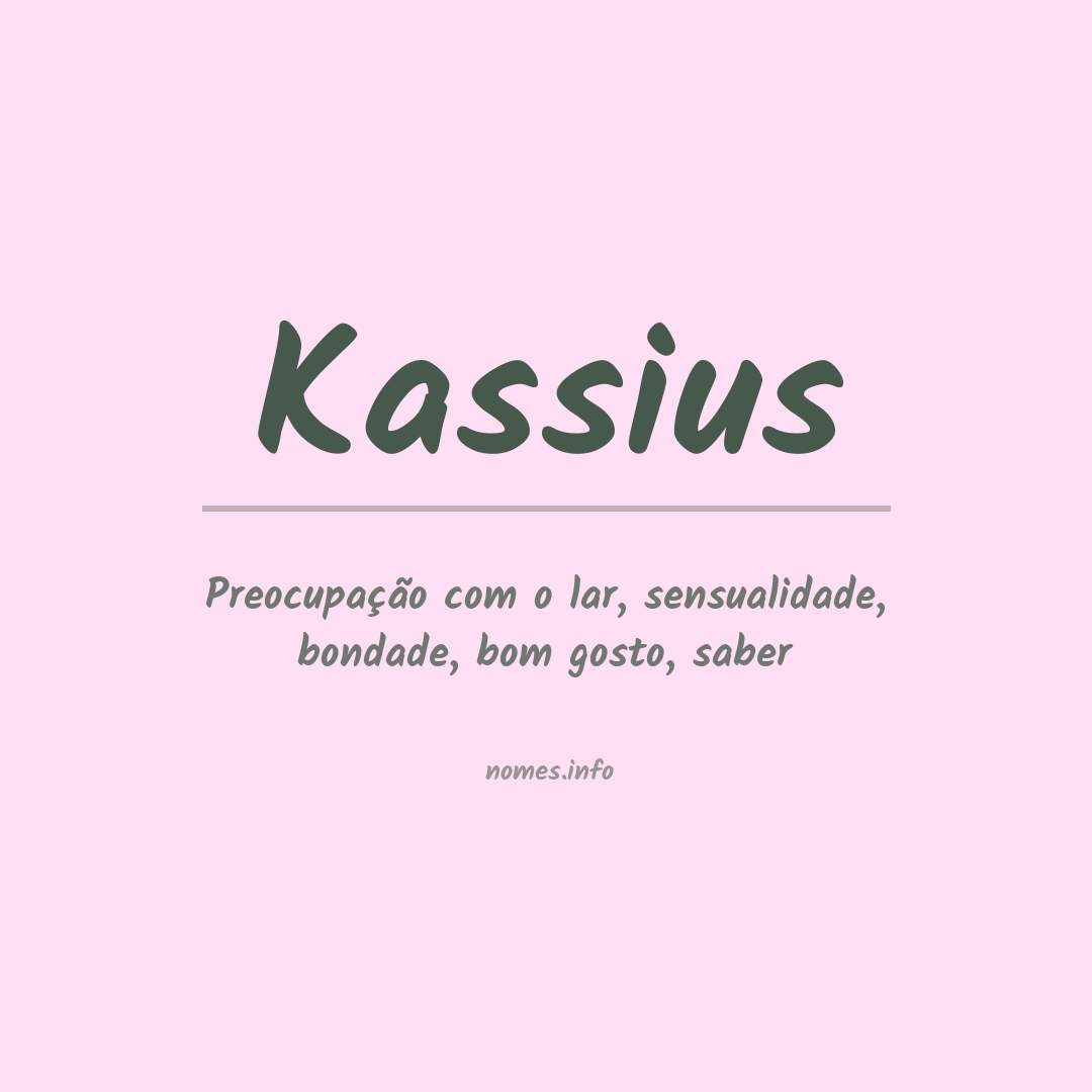 Significado do nome Kassius