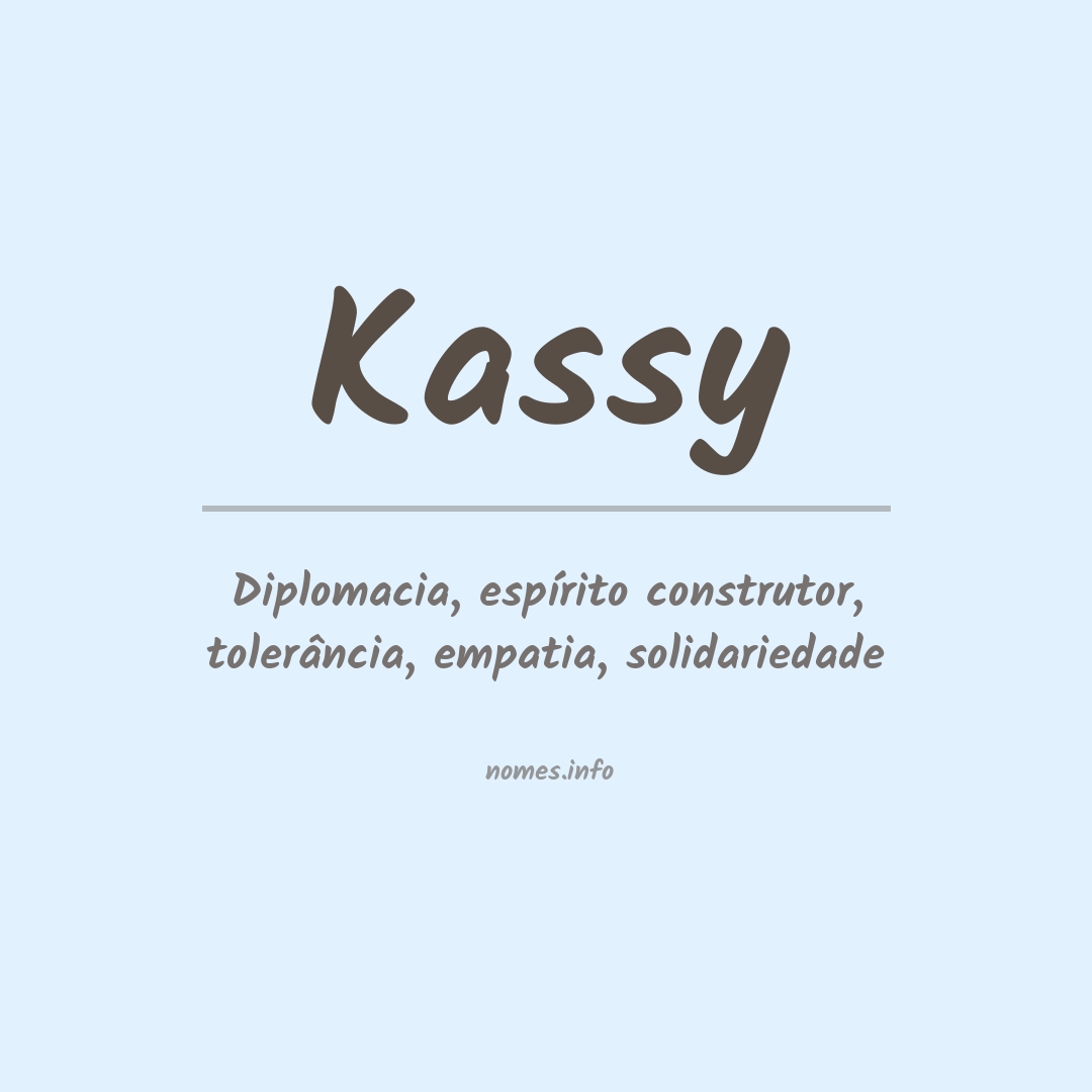 Significado do nome Kassy