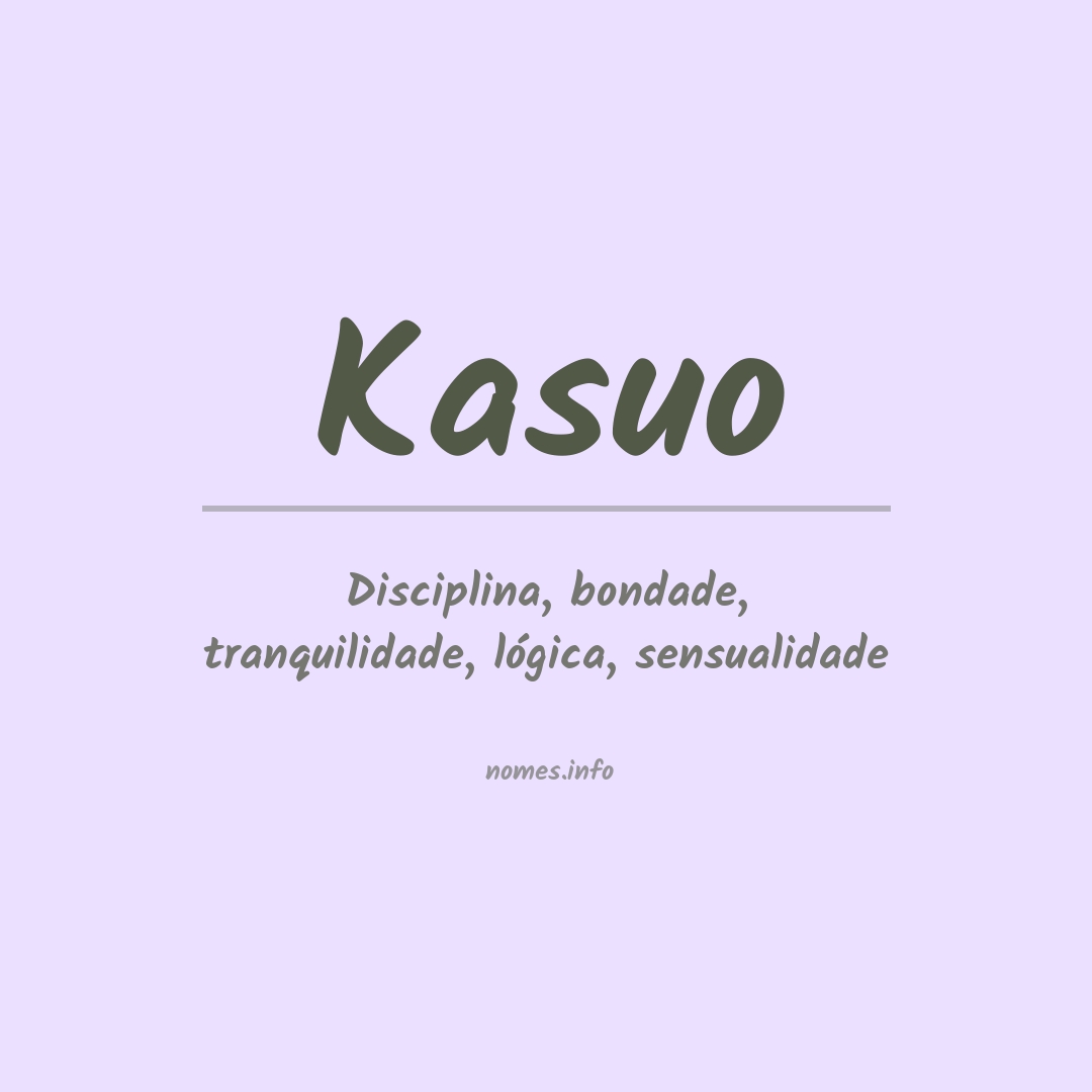 Significado do nome Kasuo