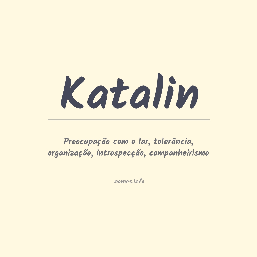 Significado do nome Katalin