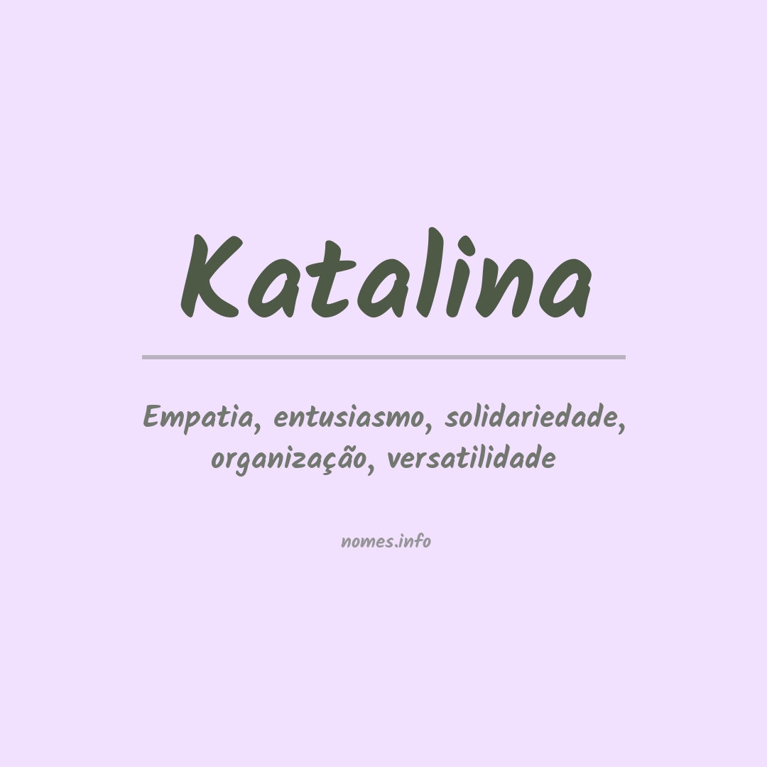 Significado do nome Katalina