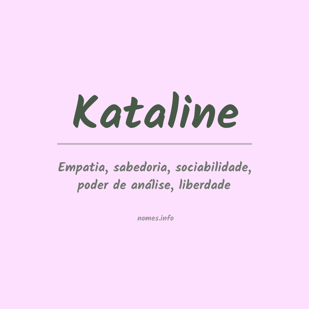 Significado do nome Kataline