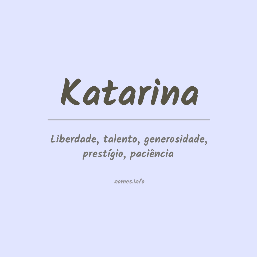 Significado do nome Katarina