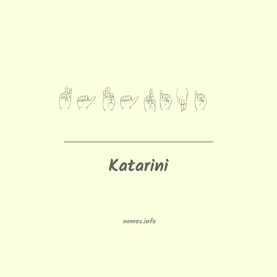 Katarini em Libras