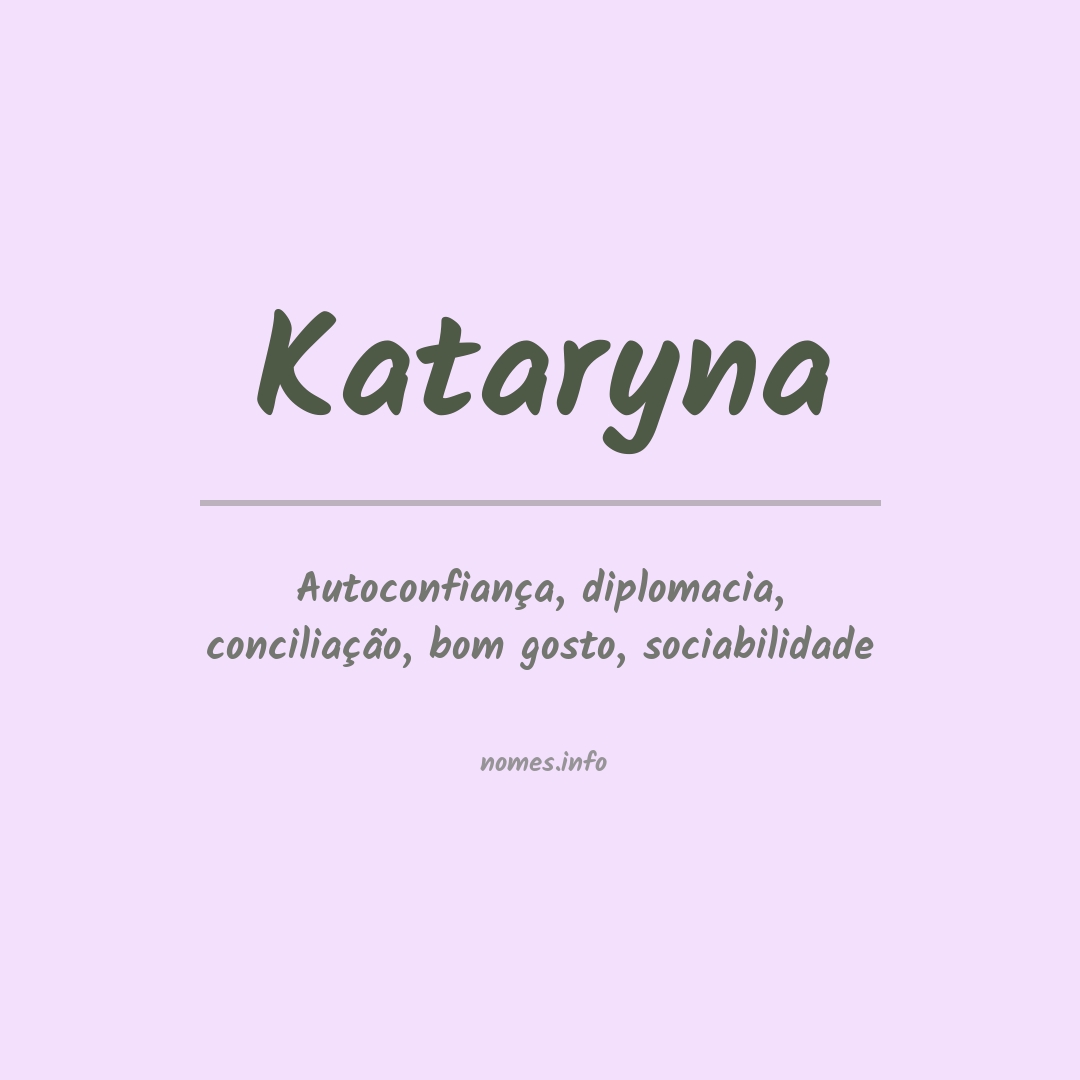Significado do nome Kataryna