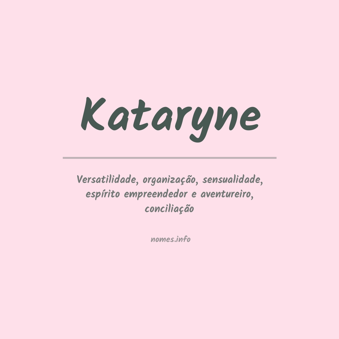 Significado do nome Kataryne