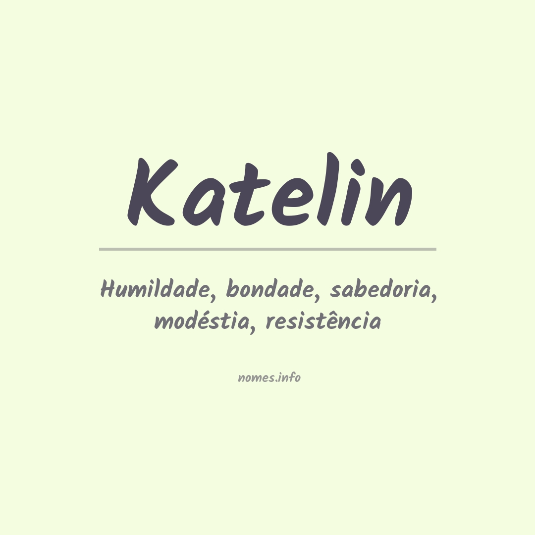 Significado do nome Katelin