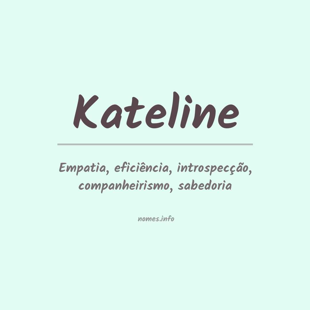 Significado do nome Kateline