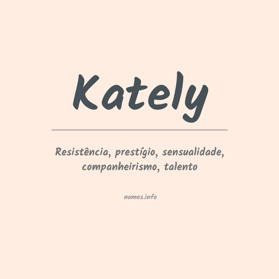 Significado do nome Kately