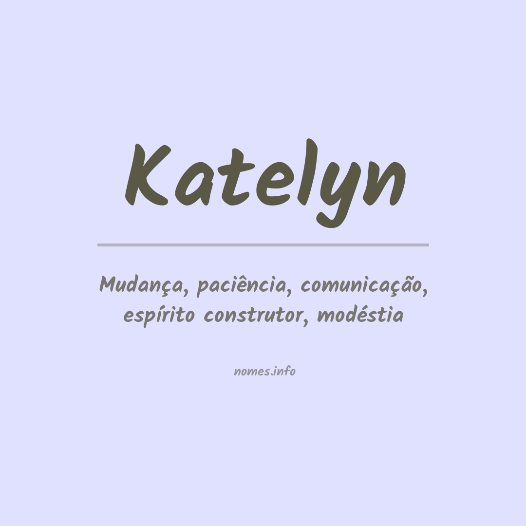 Significado do nome Katelyn