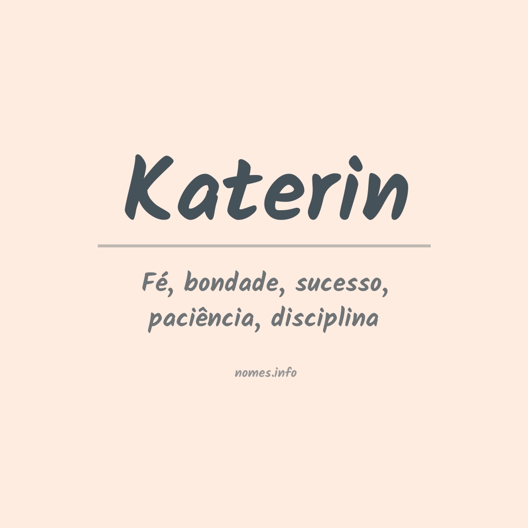 Significado do nome Katerin