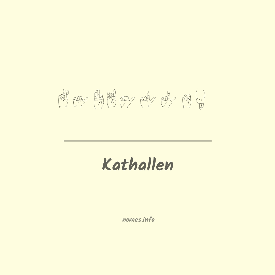 Kathallen em Libras