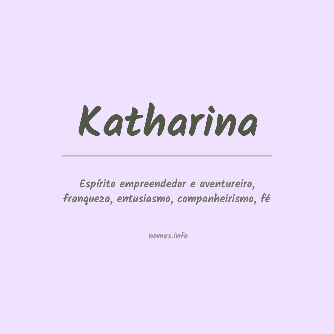 Significado do nome Katharina