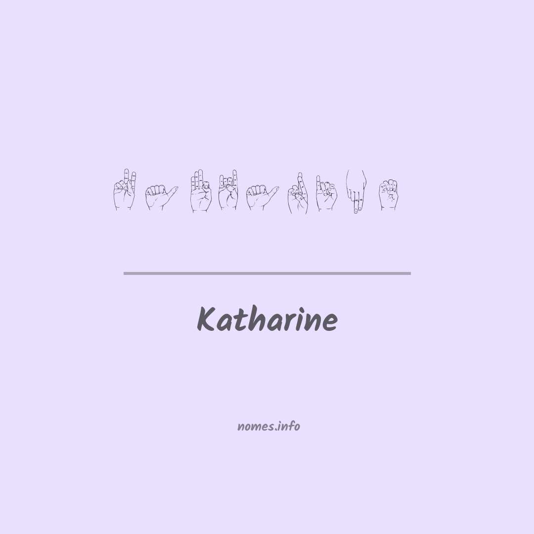 Katharine em Libras