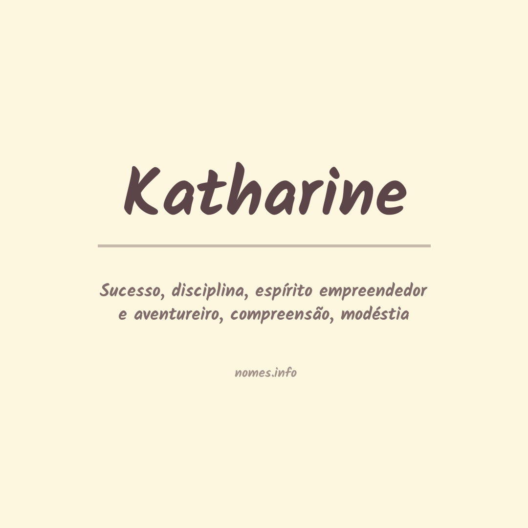 Significado do nome Katharine