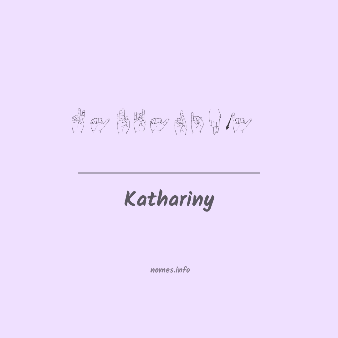 Kathariny em Libras