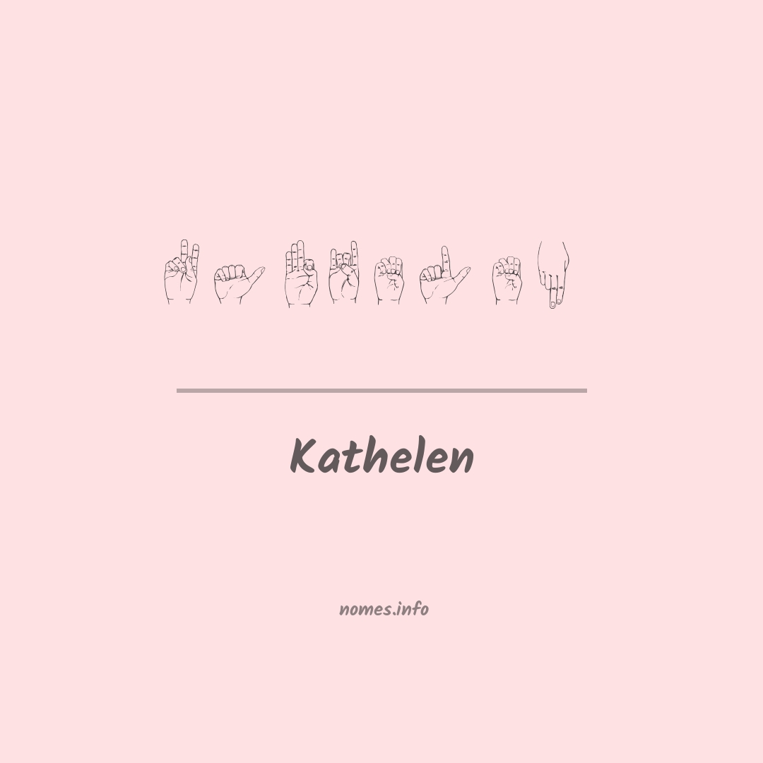 Kathelen em Libras