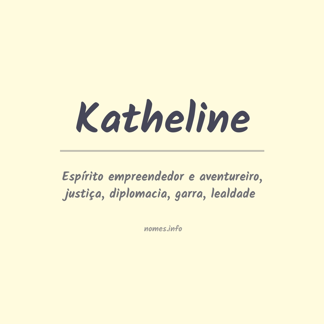 Significado do nome Katheline