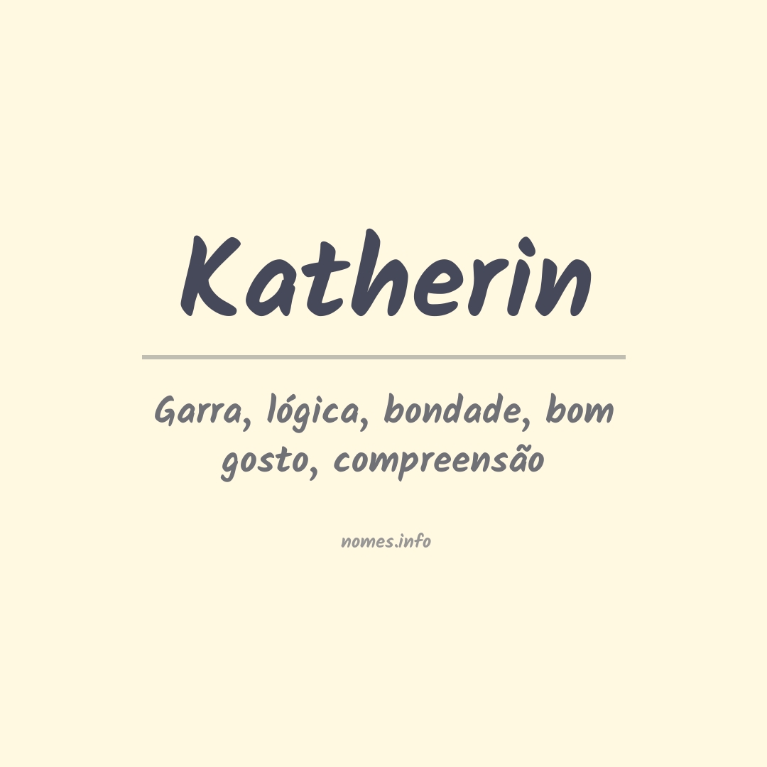 Significado do nome Katherin
