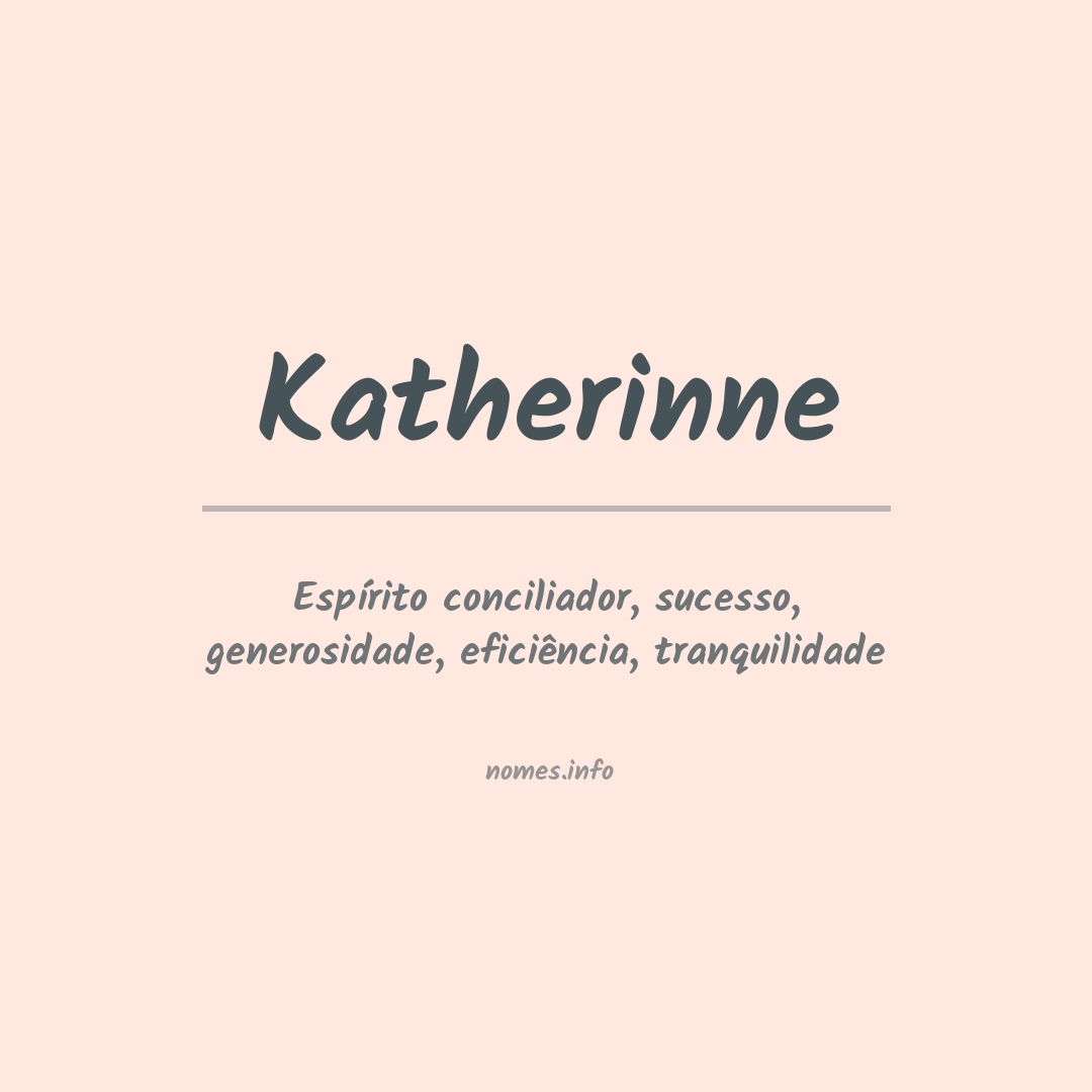 Significado do nome Katherinne