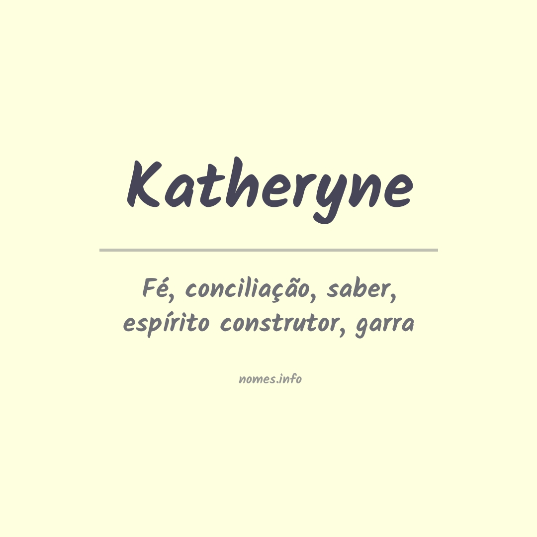 Significado do nome Katheryne