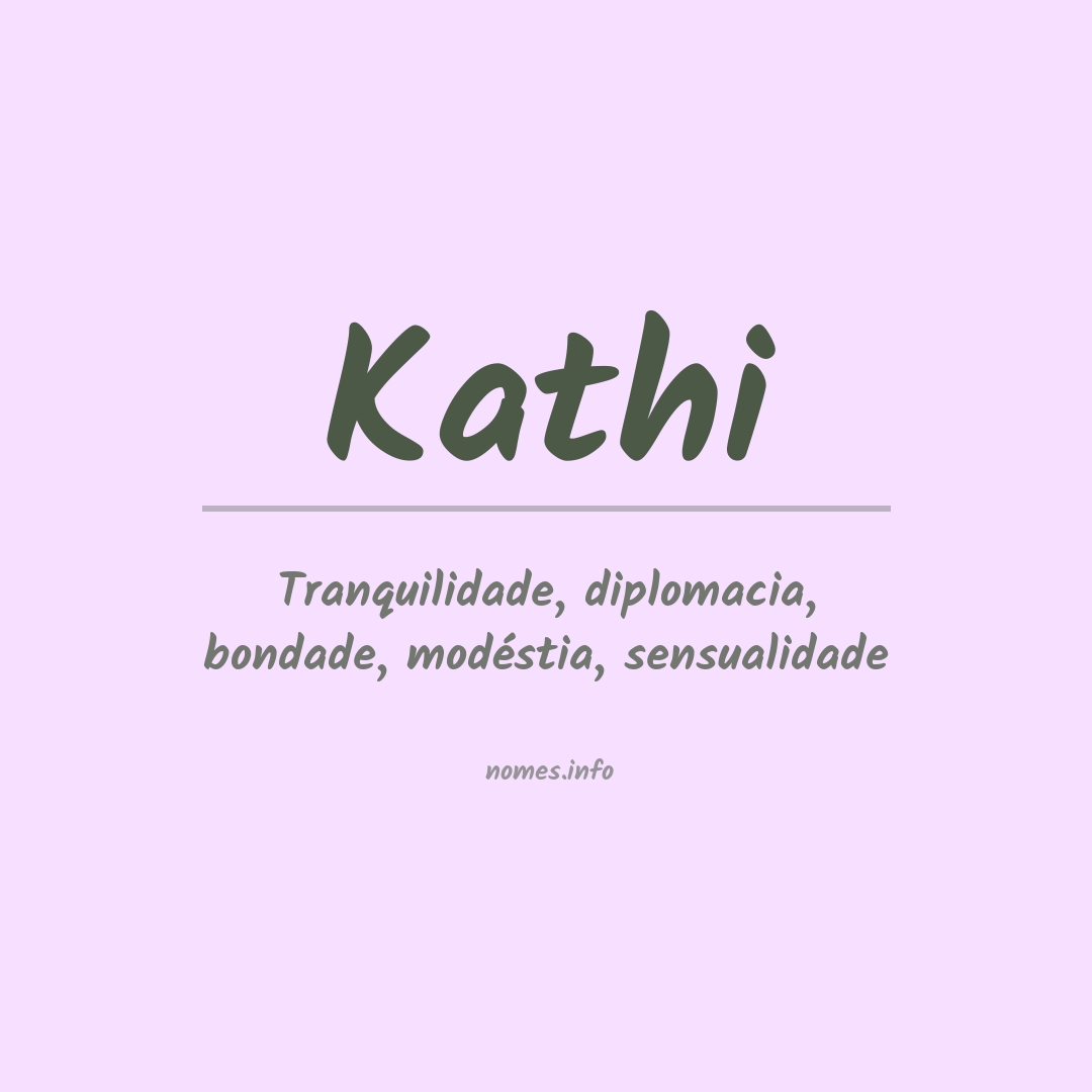 Significado do nome Kathi