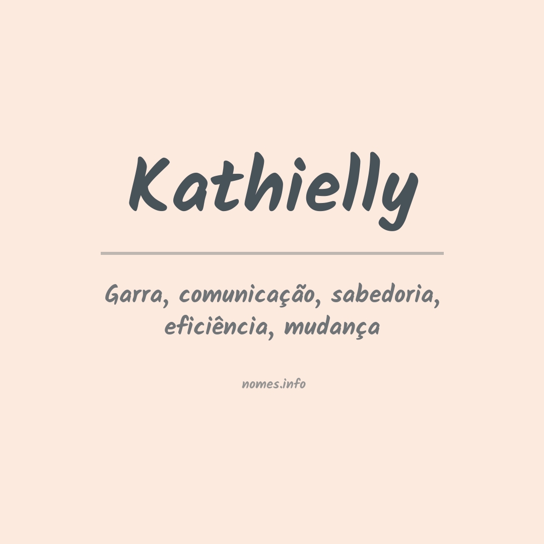 Significado do nome Kathielly