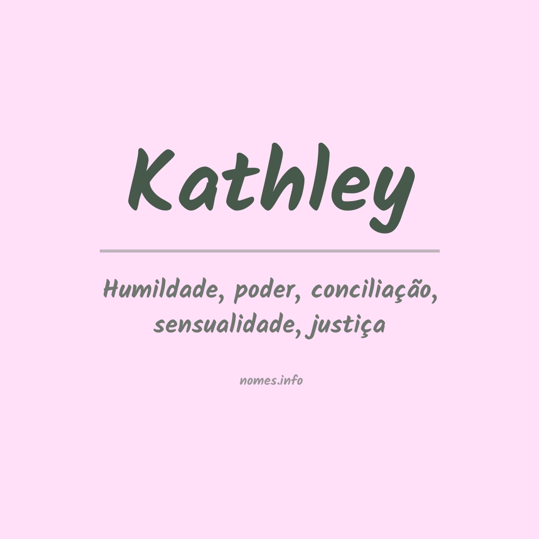 Significado do nome Kathley