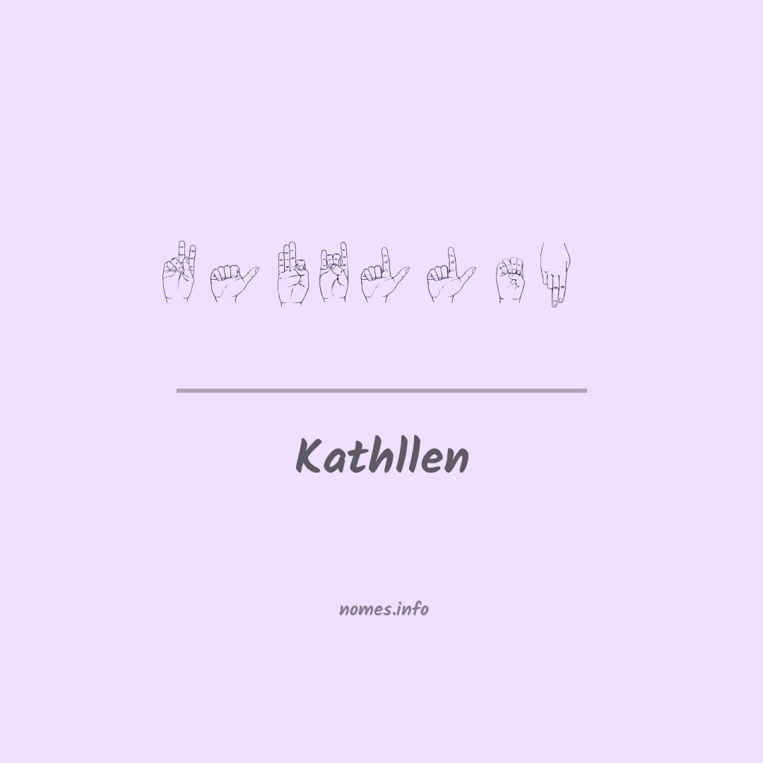 Kathllen em Libras