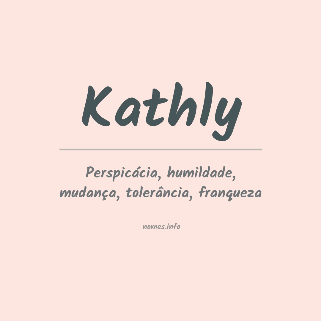 Significado do nome Kathly