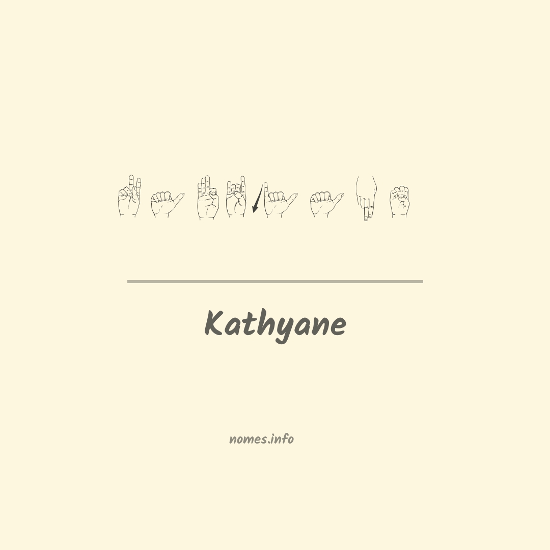 Kathyane em Libras