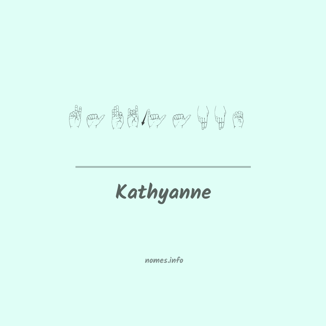 Kathyanne em Libras
