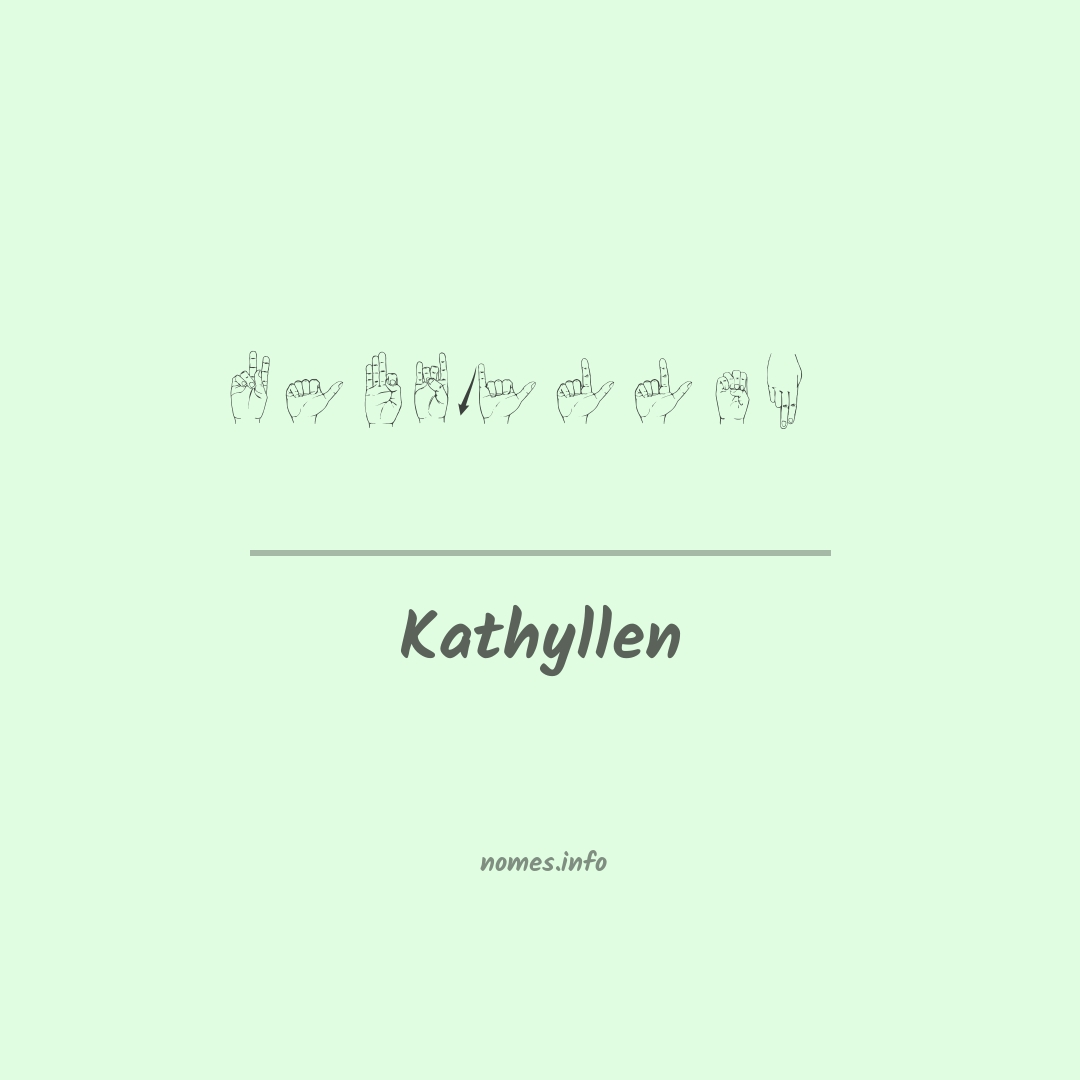 Kathyllen em Libras