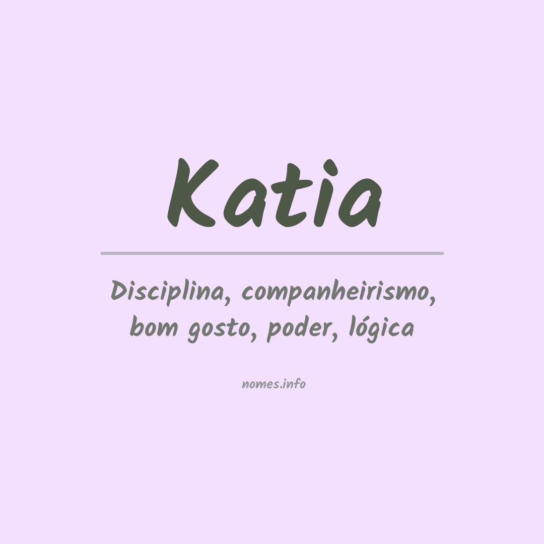 Significado do nome Katia