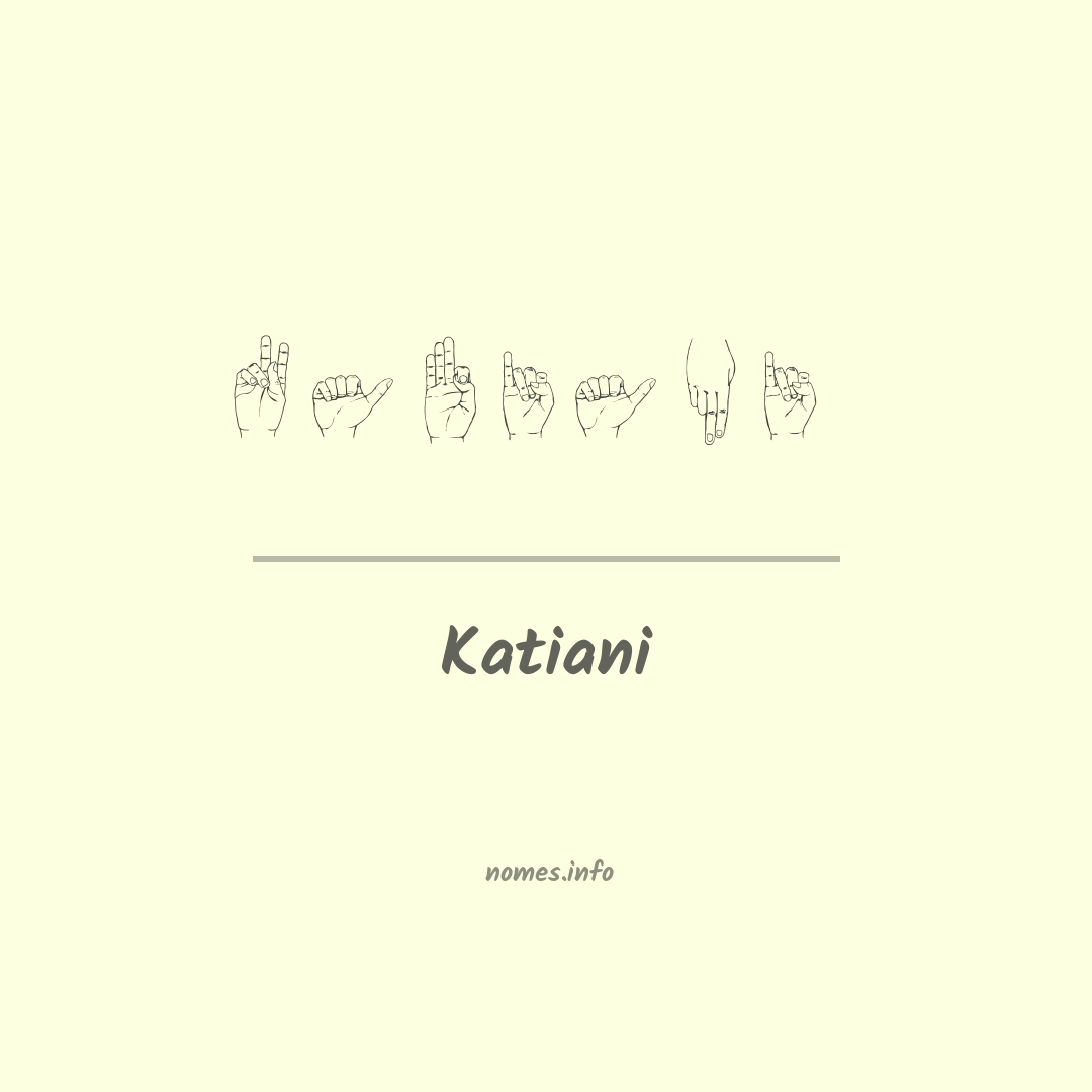 Katiani em Libras