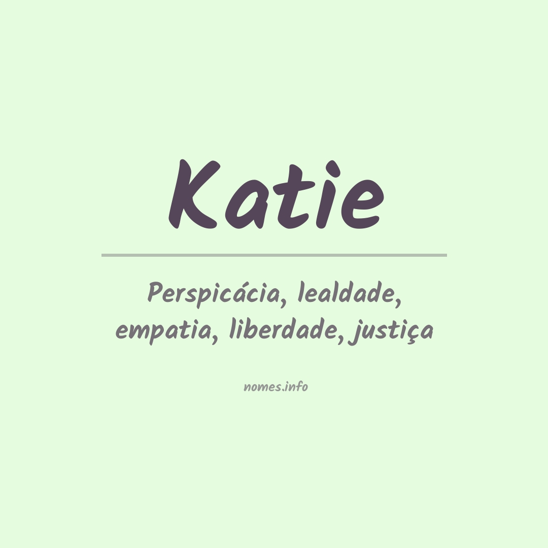 Significado do nome Katie