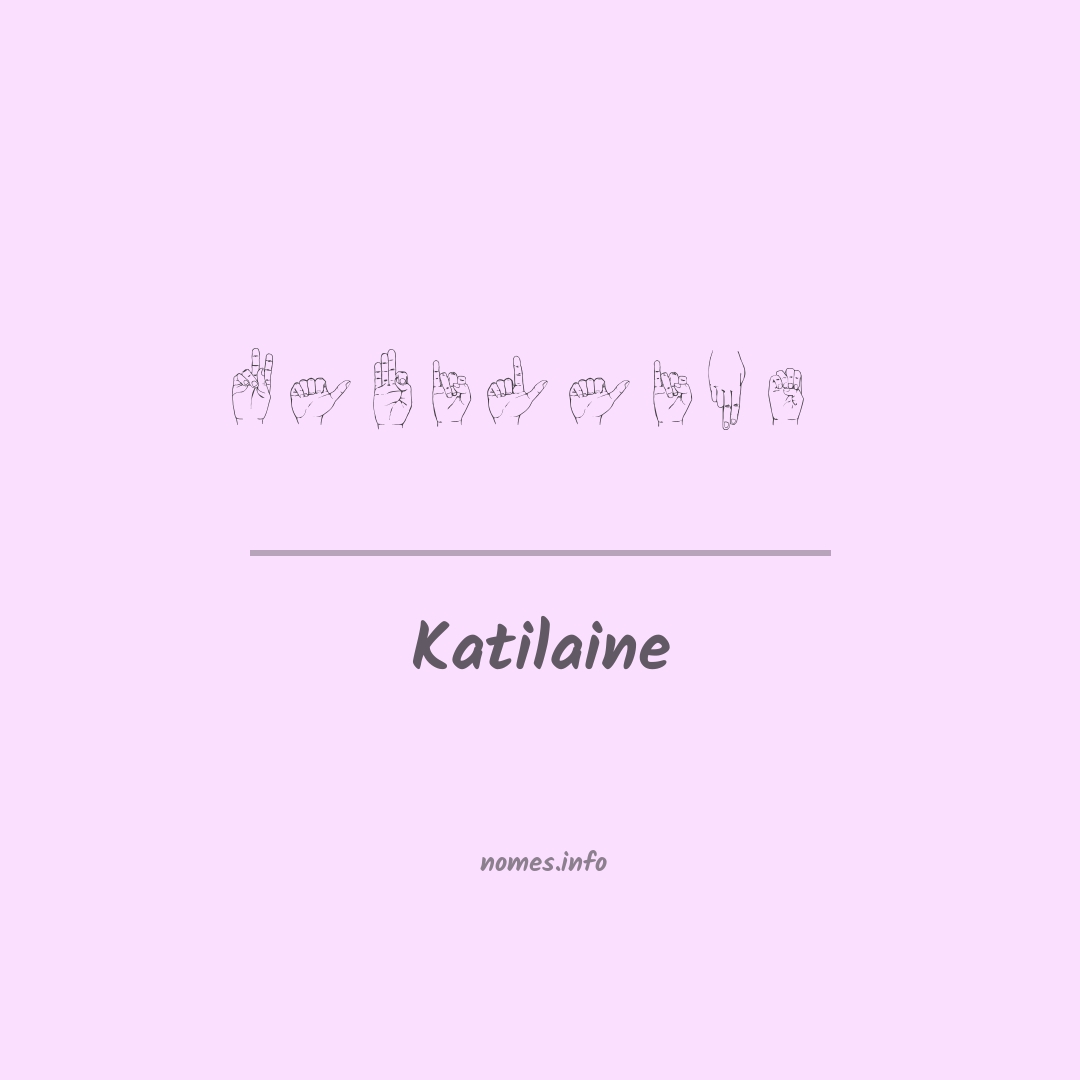 Katilaine em Libras