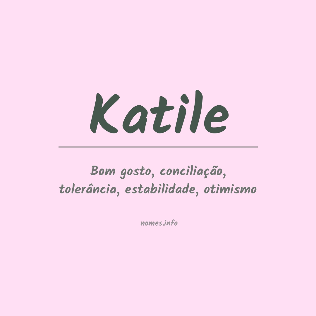 Significado do nome Katile