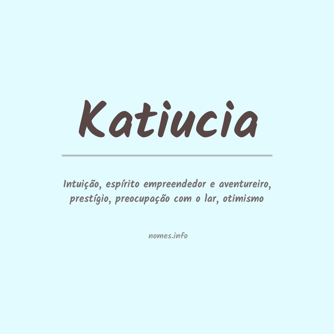 Significado do nome Katiucia