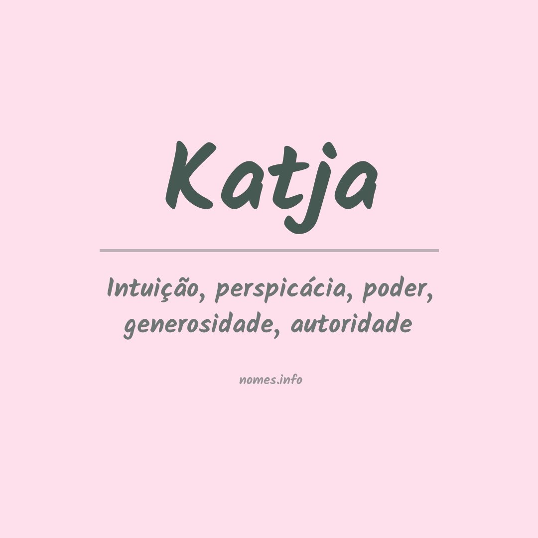 Significado do nome Katja