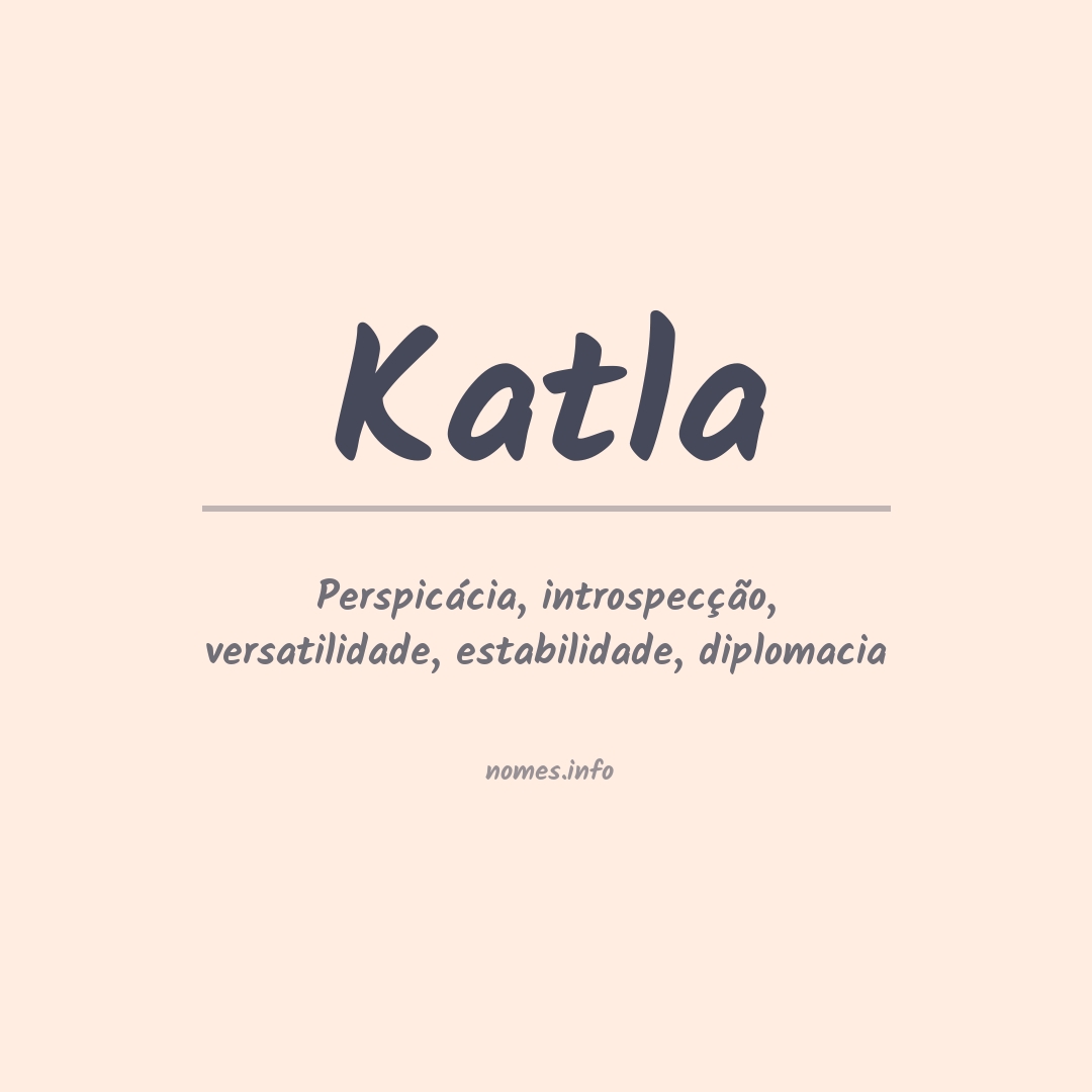 Significado do nome Katla