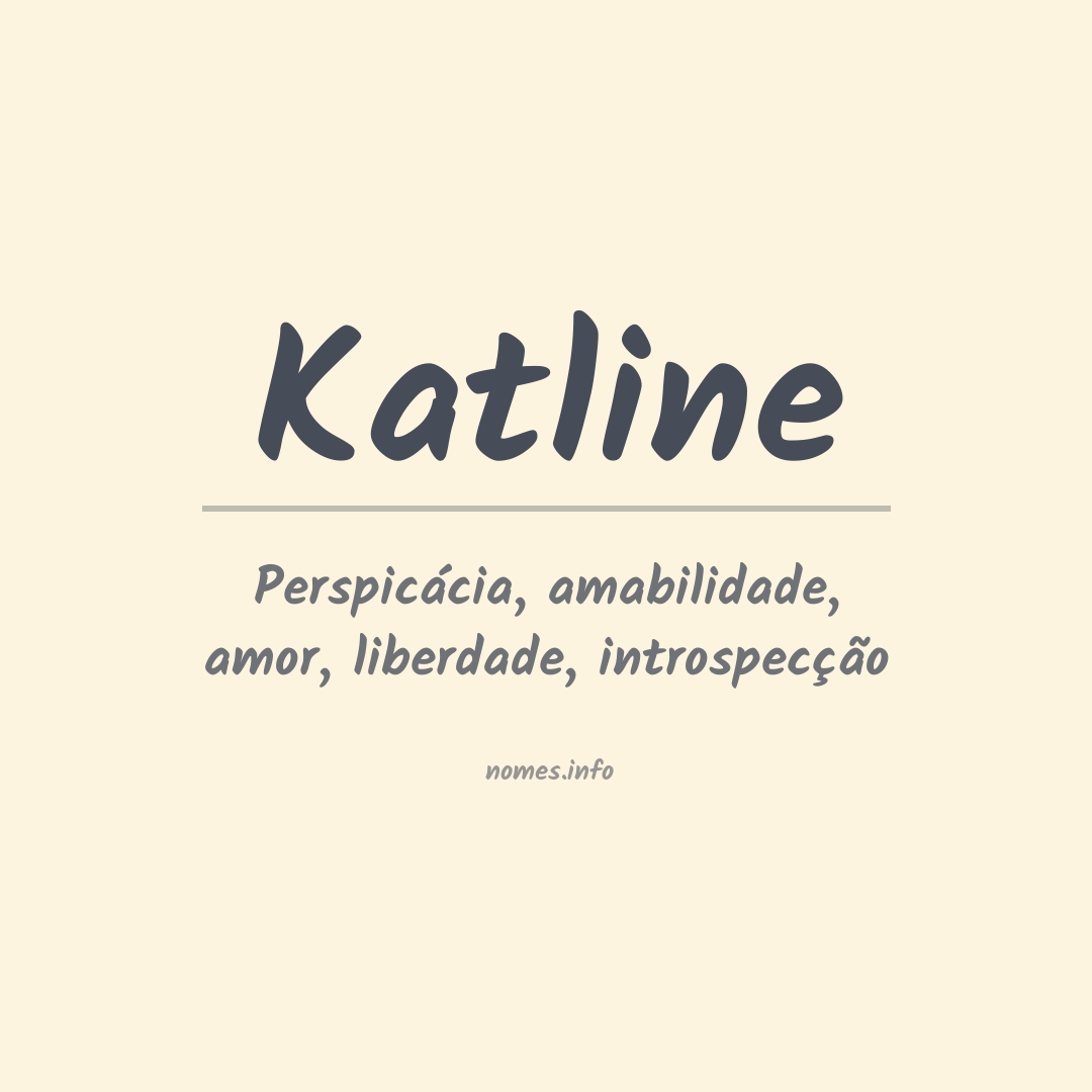 Significado do nome Katline