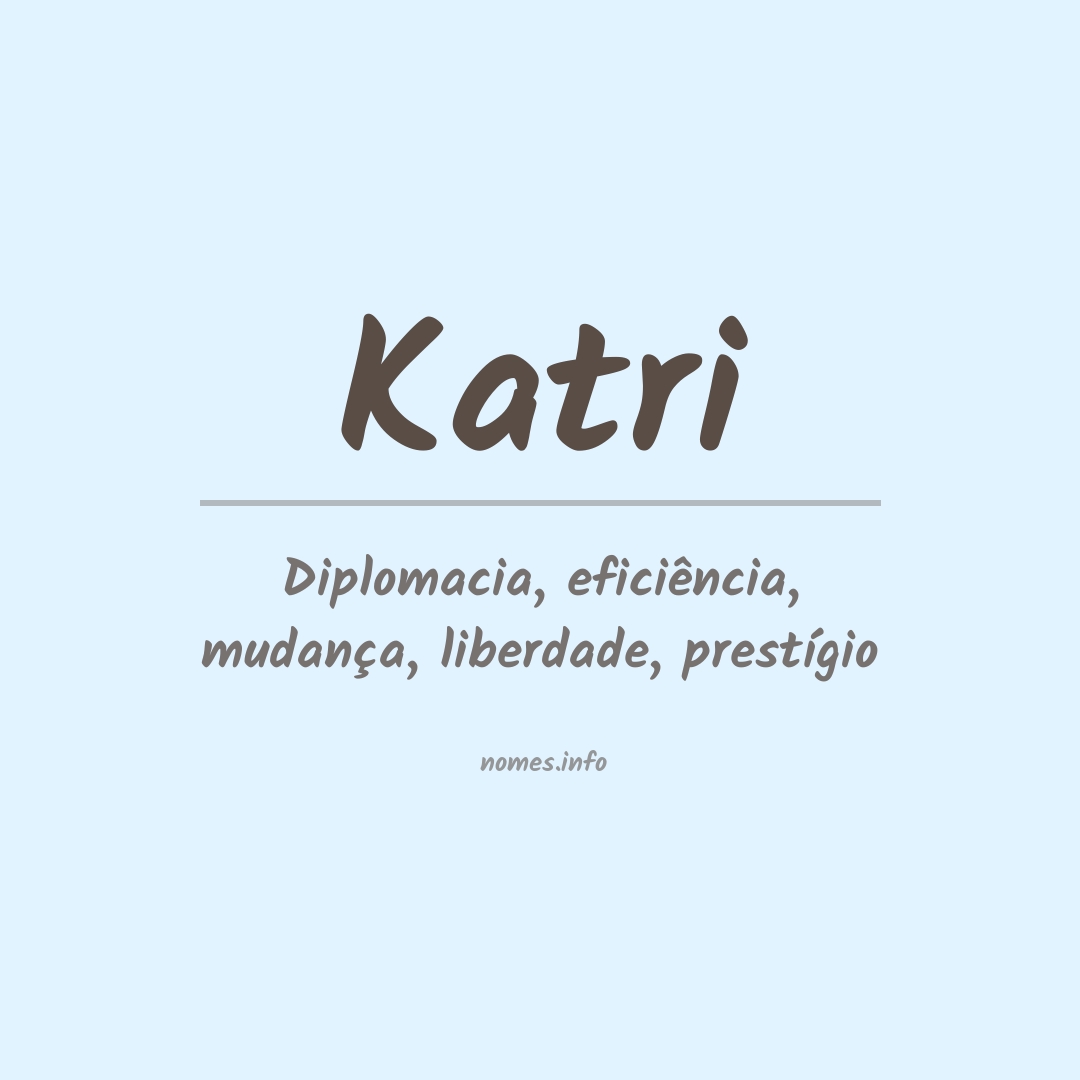 Significado do nome Katri