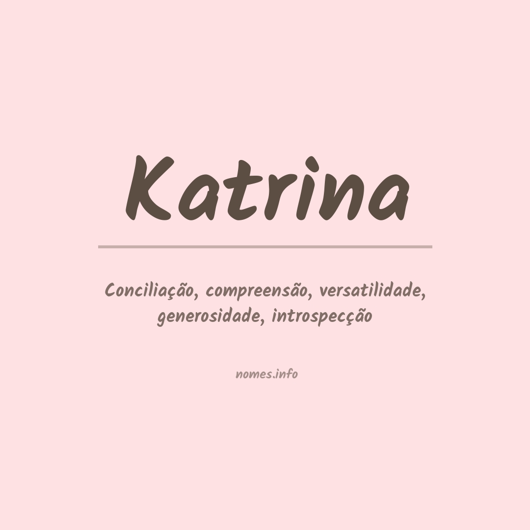 Significado do nome Katrina