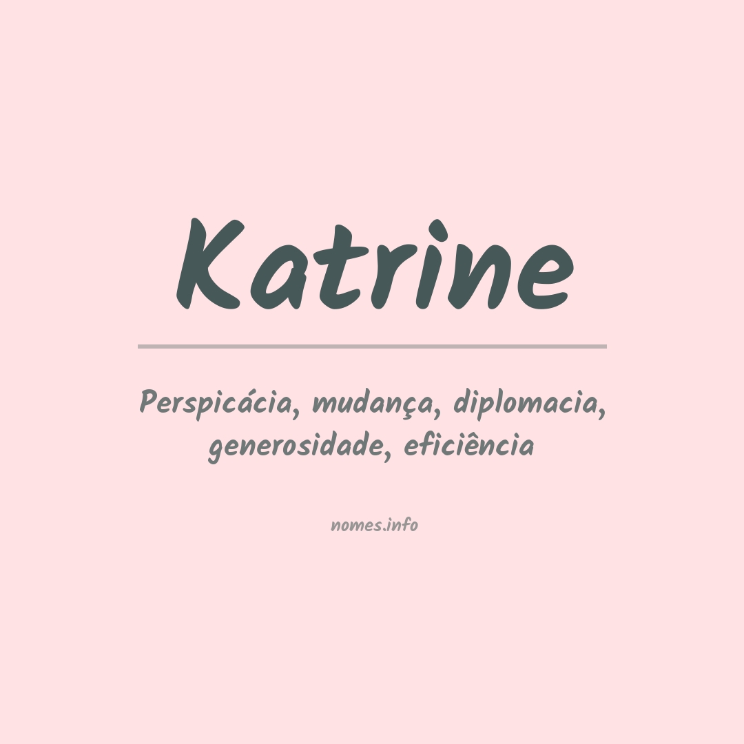 Significado do nome Katrine