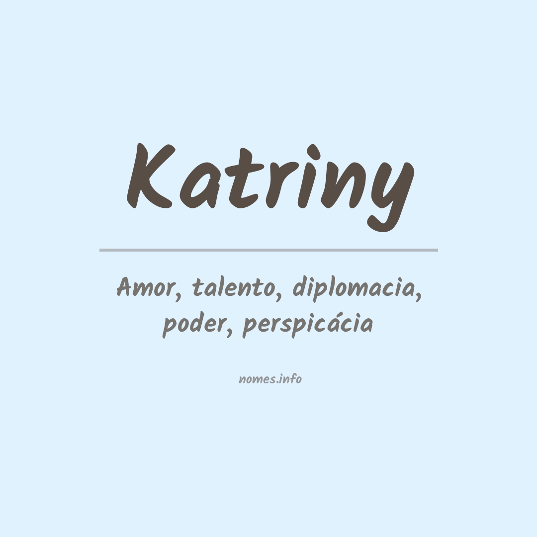 Significado do nome Katriny