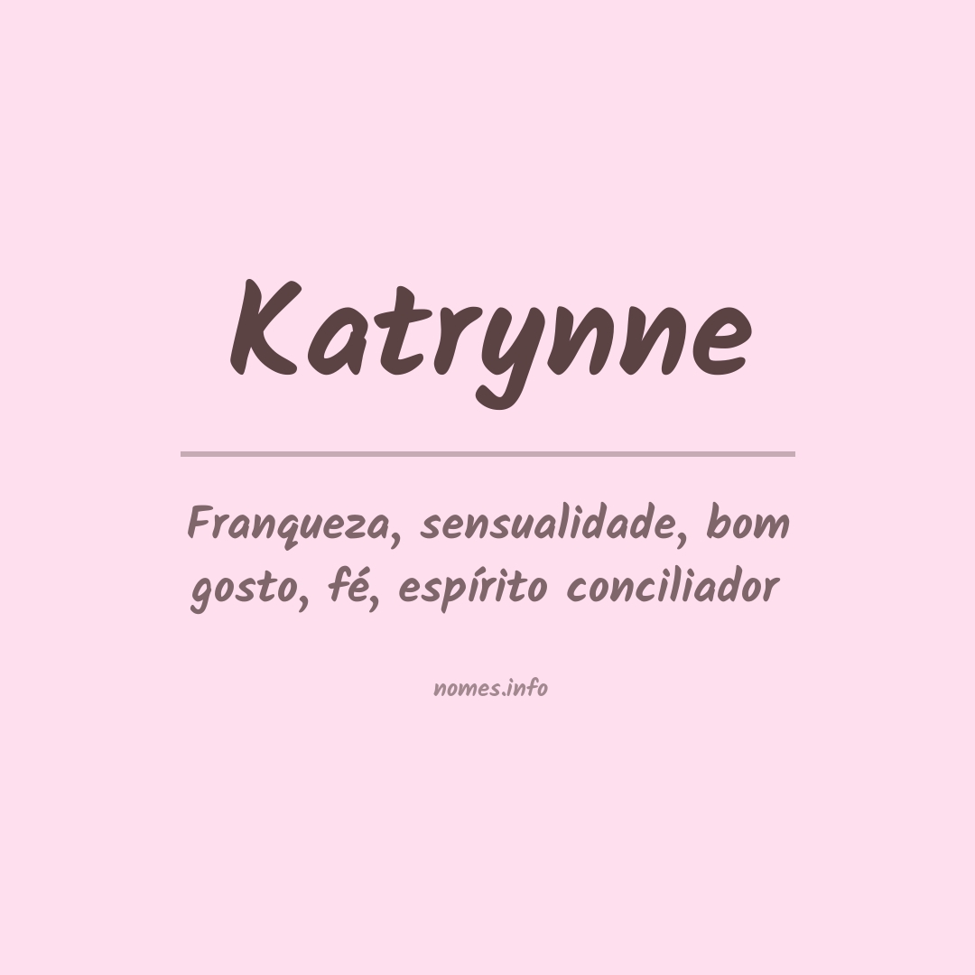Significado do nome Katrynne
